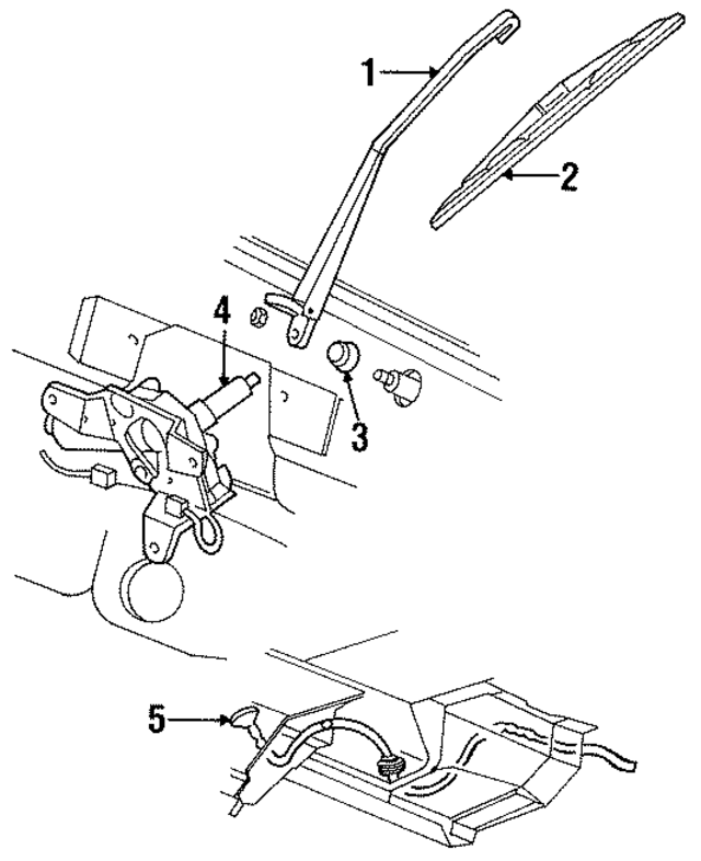 F58Z17526C - : Wiper Arm for Ford Image