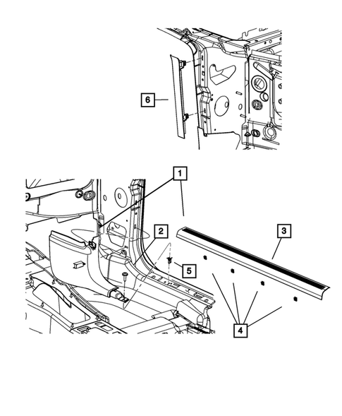 Panels-Moldings-Scuff Plates, Pillar, Cowl, 1/4 Panel Trim and Cargo Covers for 2016 Dodge Challenger #2
