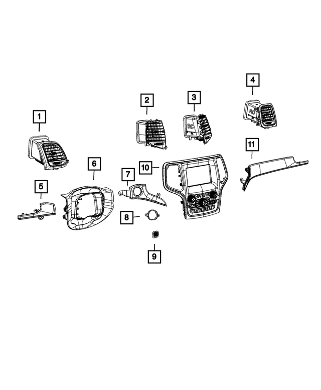 6WN38AAAAA - : Instrument Panel Applique for Mopar Image