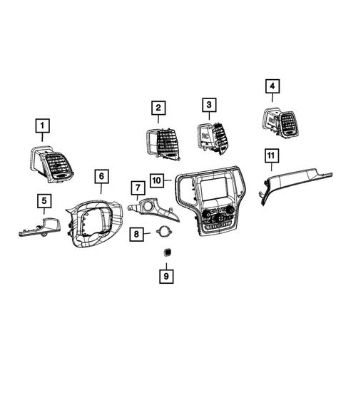 Instrument Panel for 2021 Jeep Grand Cherokee #3