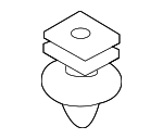 51477117532 - Body: Kick Panel Clip for BMW: 1 Series M, 128i, 135i, 135is, 228i, 228i xDrive, 230i, 230i xDrive, 320i, 320i xDrive, 328d, 328d xDrive, 328i, 328i GT xDrive, 328i xDrive, 330e, 330i, 330i GT xDrive, 330i xDrive, 335i, 335i GT xDrive, 335i xDrive, 340i, 340i GT xDrive, 340i xDrive, 428i, 428i Gran Coupe, 428i xDrive, 428i xDrive Gran Coupe, 430i, 430i Gran Coupe, 430i xDrive, 430i xDrive Gran Coupe, 435i, 435i Gran Coupe, 435i xDrive, 435i xDrive Gran Coupe, 440i, 440i Gran Coupe, 440i xDrive, 440i xDrive Gran Coupe, 525i, 525xi, 528i, 528i xDrive, 528xi, 530i, 530xi, 535i, 535i xDrive, 535xi, 545i, 550i, 645Ci, 650i, 840i Gran Coupe, 840i xDrive Gran Coupe, ActiveHybrid 3, M2, M235i, M235i xDrive, M240i, M240i xDrive, M3, M4, M5, M6, M8, M8 Gran Coupe, M850i xDrive Gran Coupe, X1, X3, X4, X5, X6, X7, XM Image