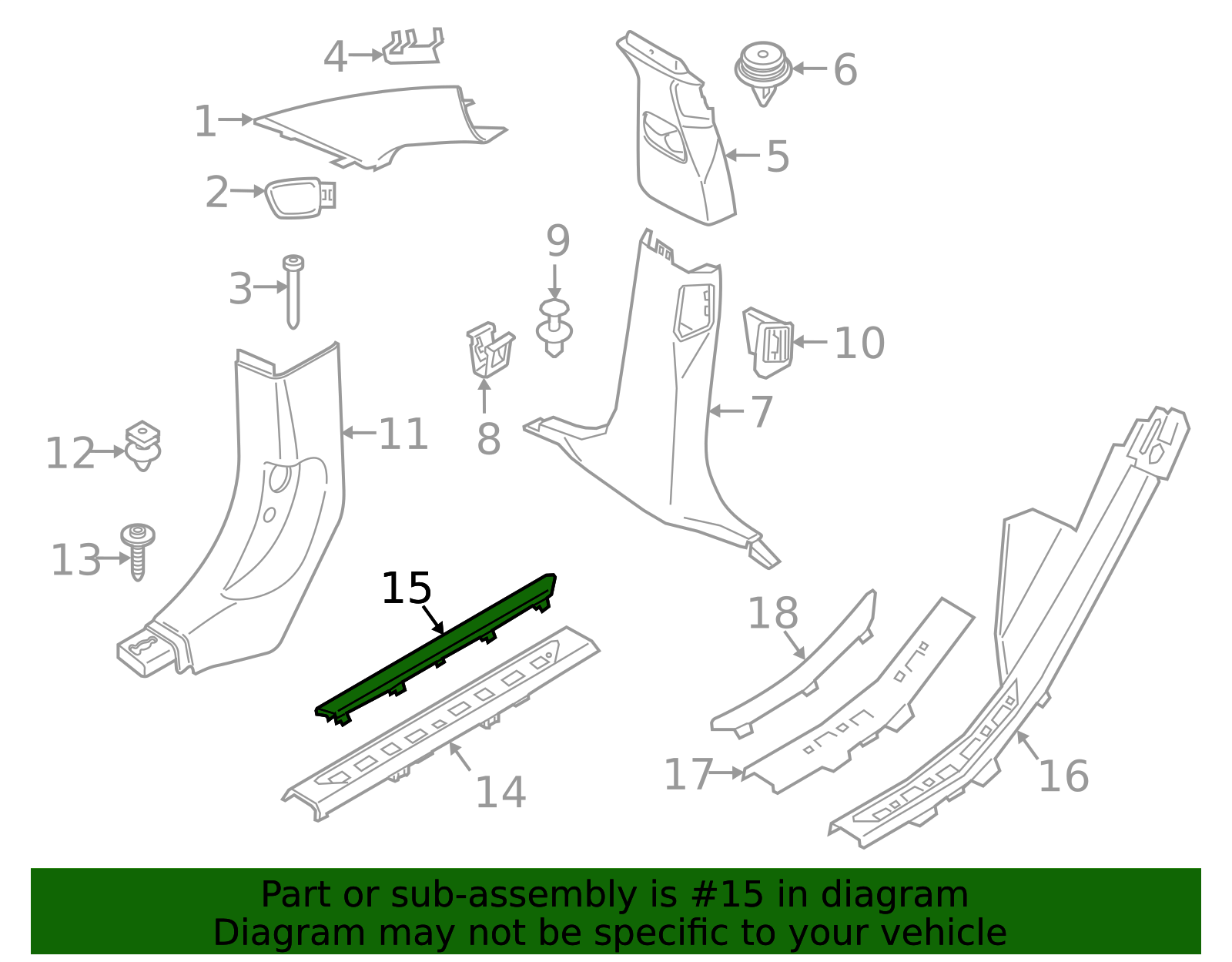 51-47-8-069-271 - High-Quality Front Sill Plate Insert for AutoNation Parts