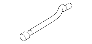 1K1816311 - Body: 2005-2019 Volkswagen - Air Hose for Volkswagen: Beetle, Eos, Golf, Golf R, GTI, Jetta, R32, Rabbit Image