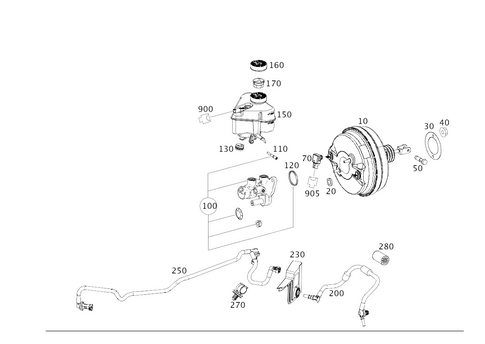 Brake Booster for 2017 Mercedes-Benz S550e #0