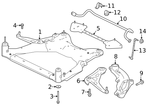 Stabilizer Bar & Components for 2020 Nissan Altima #2