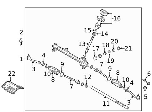 Steering Gear & Linkage for 2017 Kia Sportage #0