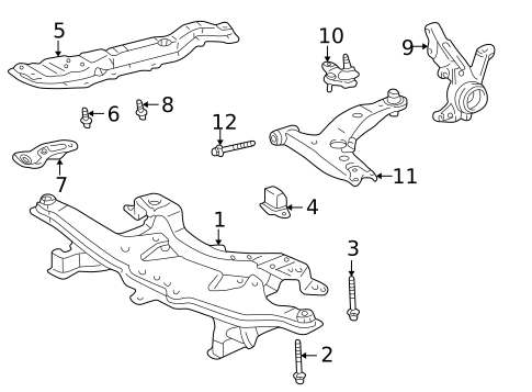 Suspension Components for 2004 Pontiac Vibe #2