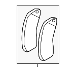 9J1698151G - : 1 Set Of Brake Pads for Porsche: Taycan Image