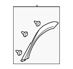 91112AG27BNN - Body: Side Molding for Subaru: Outback Image