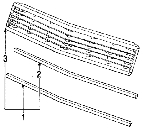 Grille & Components for 1984 Dodge Colt #0