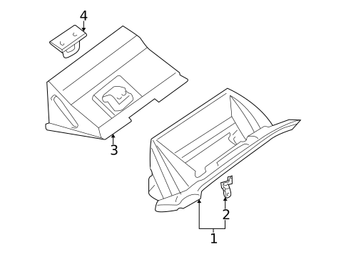 Glove Box for 2002 Nissan Sentra #0