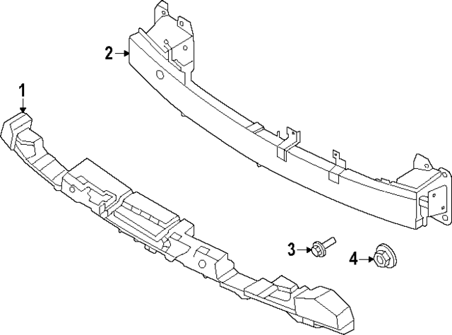 86521CW500 - : Bumper Impact Absorber for Hyundai Image