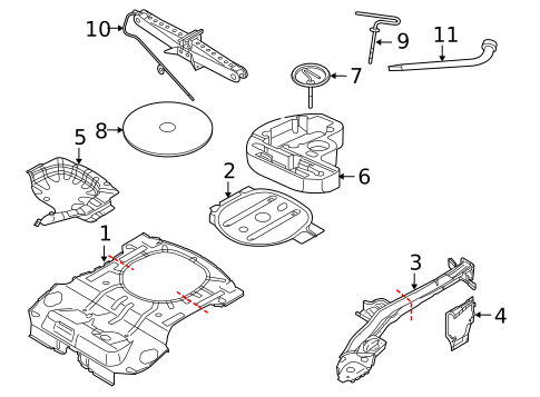 Rear Floor & Rails for 2007 Volvo V50 #0