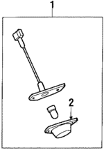 84301GA350 - Electrical: License Lamp for Subaru: DL, GL, GL-10, RX Image