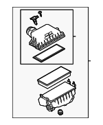 17700F0021 - Engine: Air Cleaner Assembly for Toyota: Avalon, Camry, RAV4 Image