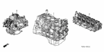 10002PJKA24 - Engine: GENERAL ASSY., CYLINDER BLOCK (DOT) for Honda Image