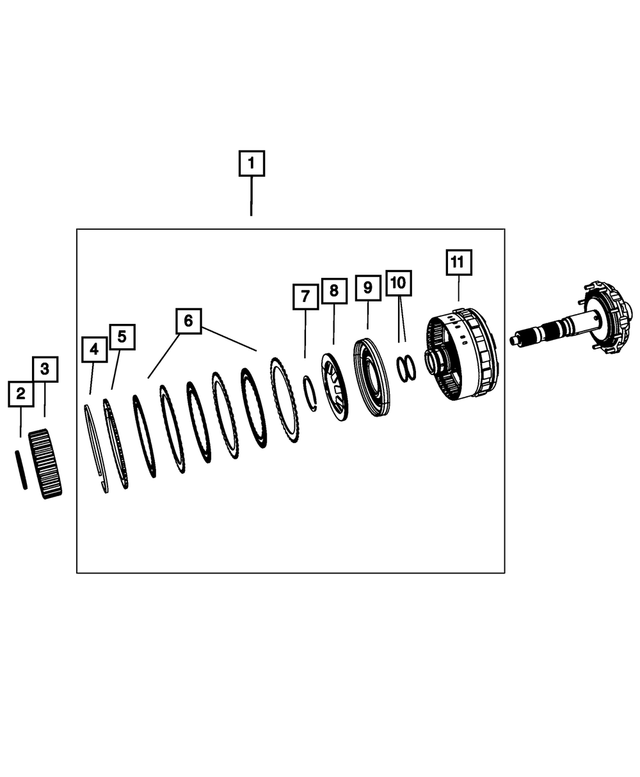 5078931AA - 62TE; 6-Speed; Automatic Transaxle: Thrust - Direct Clutch Retainer Bearing Assy for Mopar Image