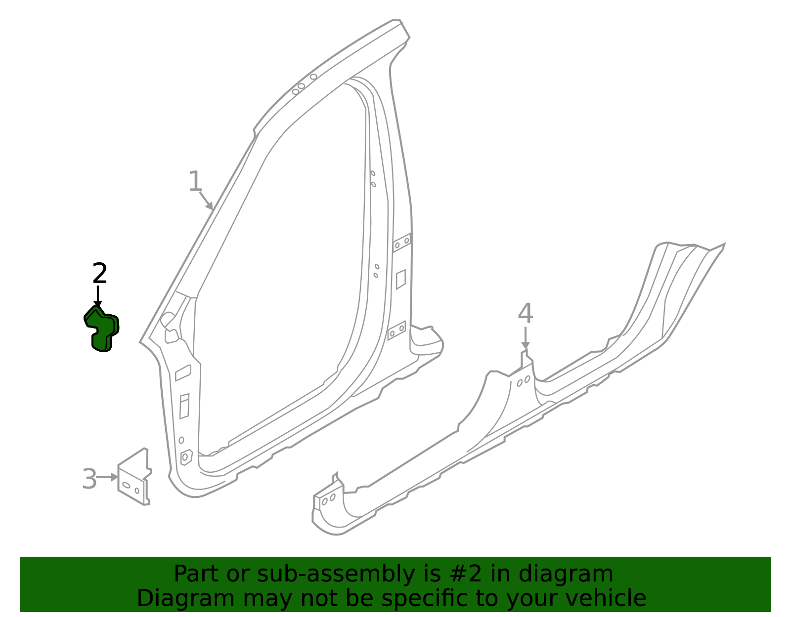 2016-2026 Volvo Aperture Panel Upper Bracket 31416323 | TascaParts.com