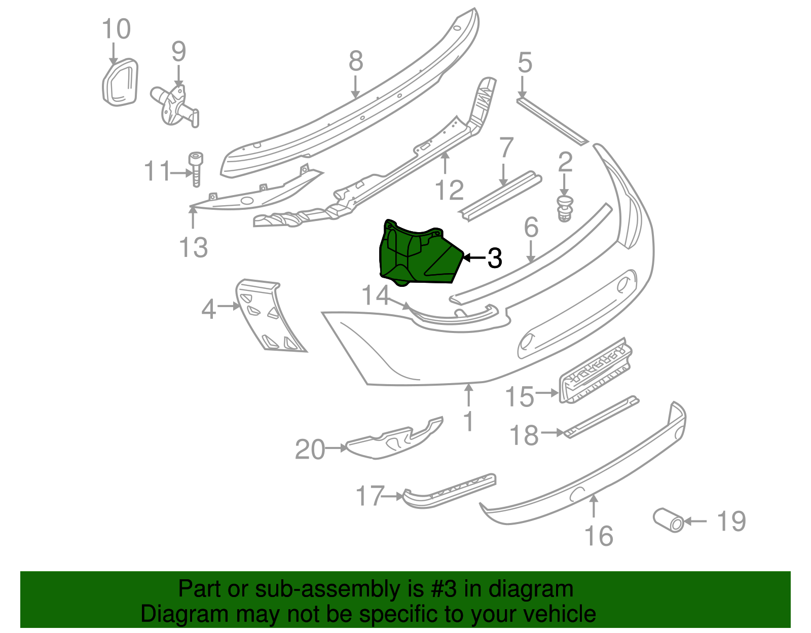 Bumper Cover Bracket Assembly - BMW (51718257083)