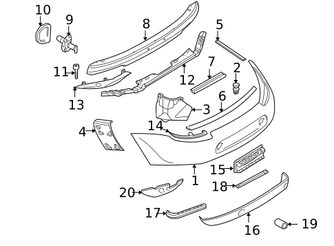 Bumper & Components - Rear for 2002 BMW Z8 #0