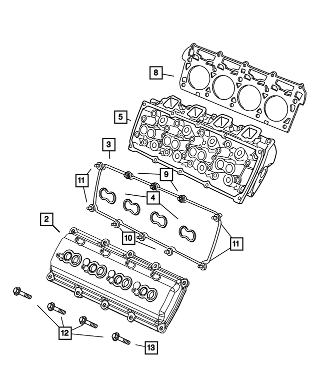 5143397AB - Engine 5.7L Eight Cylinder: Cylinder Head for Mopar Image