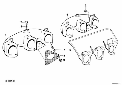 Exhaust Manifold for 1985 BMW 528e #0