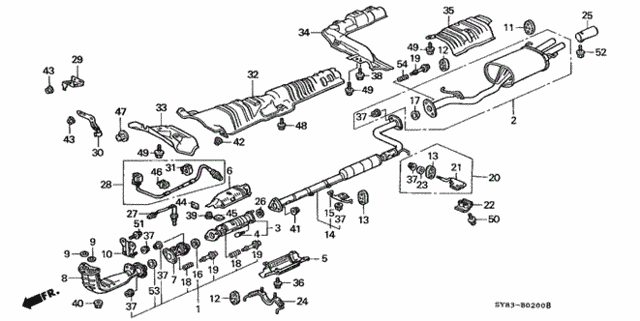 Exhaust Pipe (1) for 1997 Acura CL #0