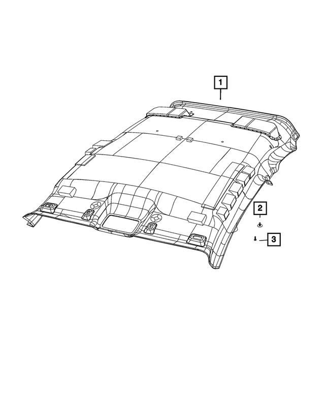 1RY55JXWAA - Interior Trim: Retaining Button for Mopar Image