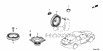 39120T2AA01 - Electrical/Exhaust/Heater/Fuel: SPEAKER ASSY., TWEETER (PIONEER) for Honda Image
