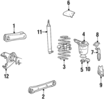 FOAZ5500A - Suspension: Upper Control Arm for Ford: Country Squire, Crown Victoria, LTD Crown Victoria | Mercury: Colony Park, Grand Marquis Image