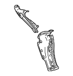 616010E140 - Body: Rear Pillar for Lexus: TX350, TX500h, TX550h+ Image