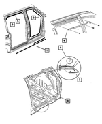 4894383AA - Body Sheet Metal Except Doors: Power Liftgate Label for Mopar Image