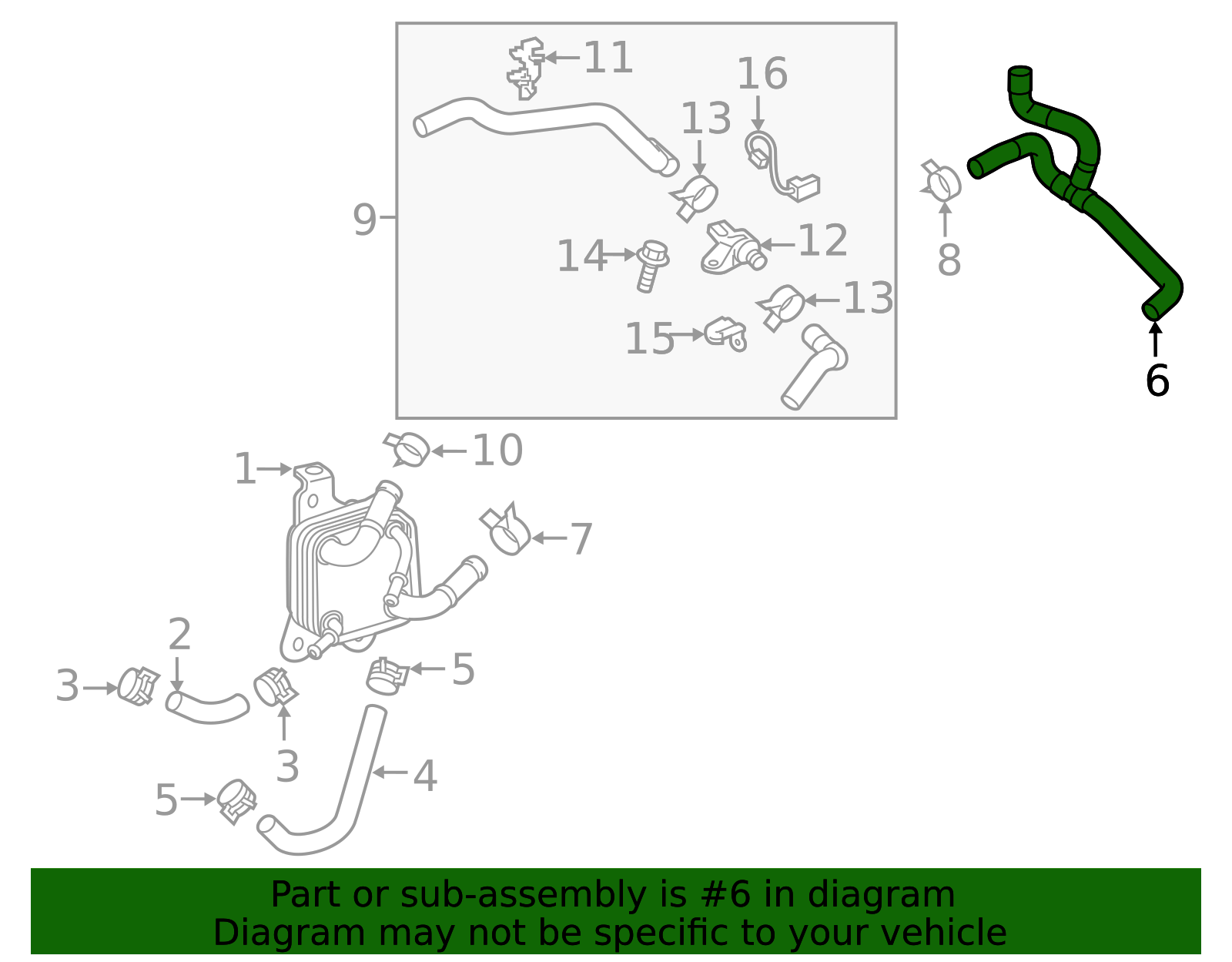 16260-F0010 - By-Pass Hose 2018-2025 Toyota | Longo Toyota Parts