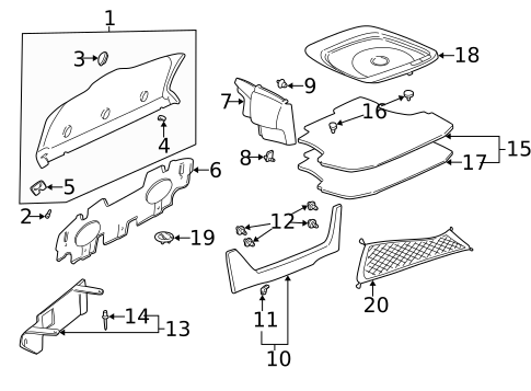 Interior Trim - Rear Body for 2001 Buick LeSabre #0