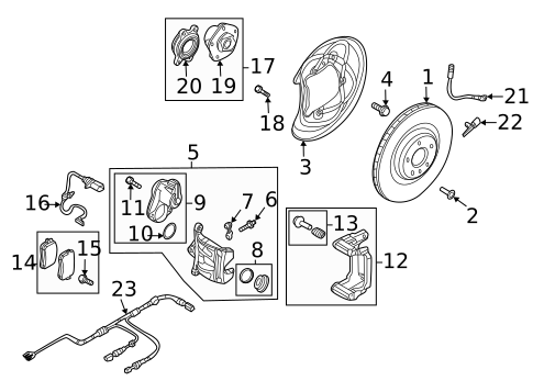 Brake Components for 2022 Audi RS6 Avant #1