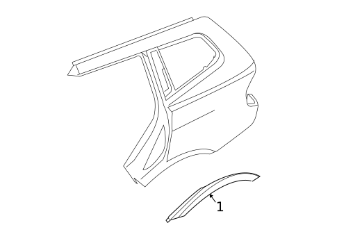 Exterior Trim - Quarter Panel for 2006 BMW X3 #0