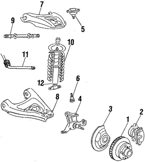 Front Suspension for 1985 Buick Regal #0
