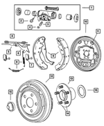 5140708AA - Service Brakes: Wheel Cylinder for Mopar Image image