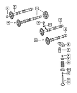 5175453AA - : Exhaust Camshaft, Right for Mopar Image