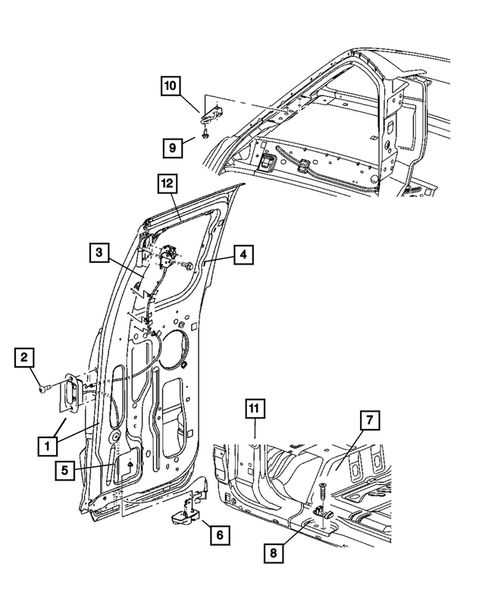 Rear Door for 2006 Dodge Dakota #2