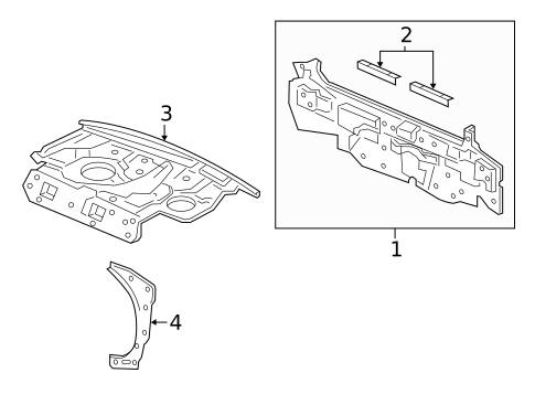 Rear Body for 2019 Acura TLX #0