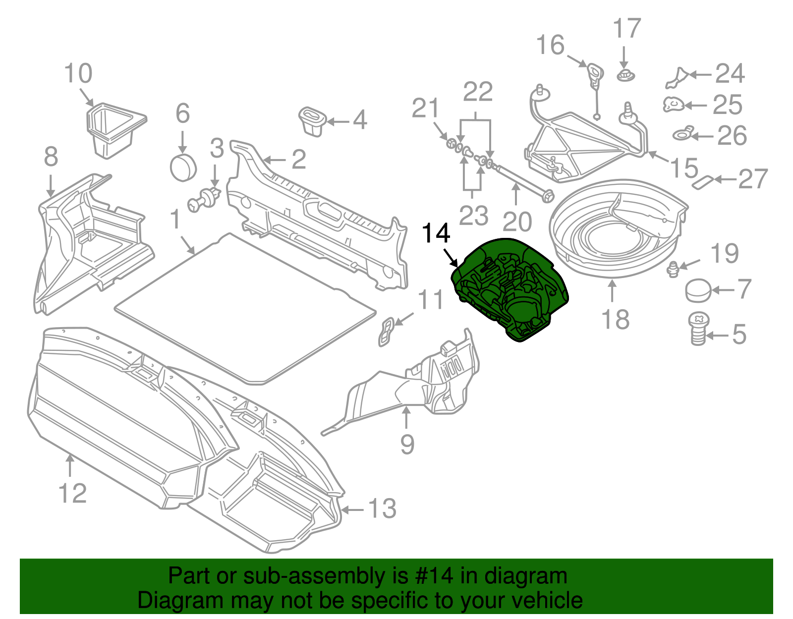 Tool Compartment - BMW (71-11-1-093-840)