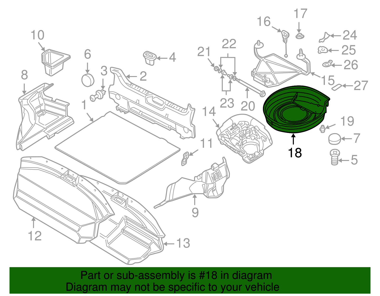 Spare Cover - BMW (51718400732)