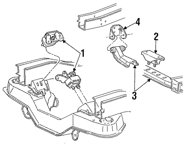 FO9Z6038E - Engine: Front Mount for Ford: Aerostar Image