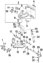 8944077070 - Suspension: Upper Control Arm Washer for Honda: Passport Image