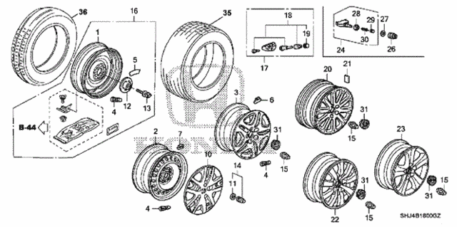 Wheel (KA) for 2007 Honda Odyssey #0