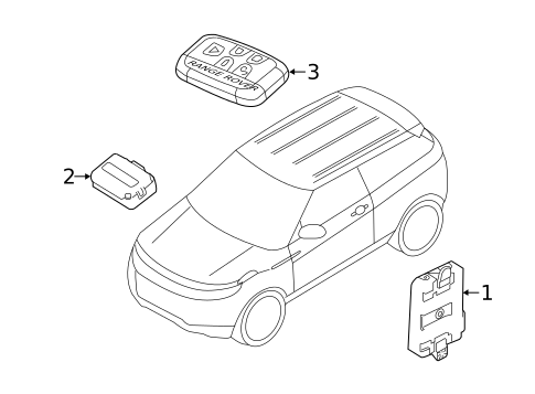 Keyless Entry Components for 2012 Land Rover Range Rover Evoque #0