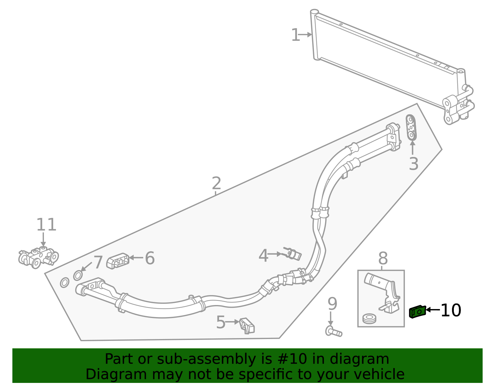 2020-2026 GM Hose & Tube Assembly U-Nut 11548583 | OEM Parts Online