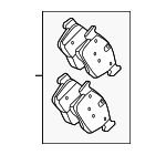 T4A44837 - Brakes: Brake Pads for Jaguar Image