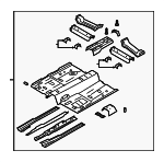 LX6Z7811135A - Body: Front Floor Pan for Ford: Escape | Lincoln: Corsair Image